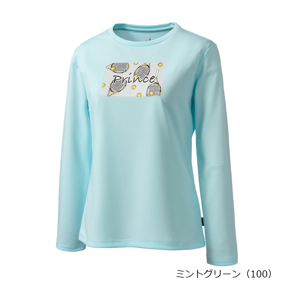 プリンス Prince テニスウェア レディース   「上下セット」ロングスリーブシャツ×ウィンドパンツ WS6057-WS6652 2026SS_1
