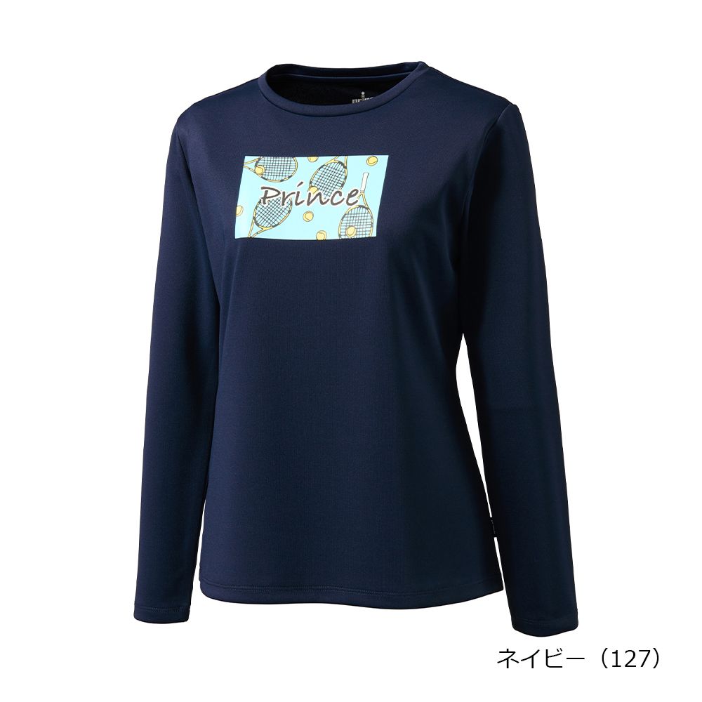 プリンス Prince テニスウェア レディース   「上下セット」ロングスリーブシャツ×ウィンドパンツ WS6057-WS6652 2026SS_4