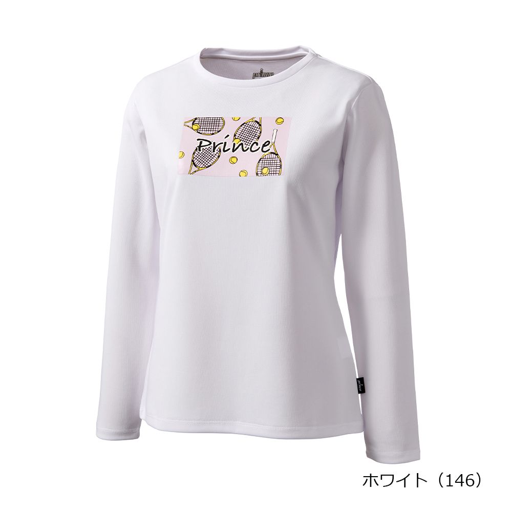 プリンス Prince テニスウェア レディース   「上下セット」ロングスリーブシャツ×ウィンドパンツ WS6057-WS6652 2026SS_7