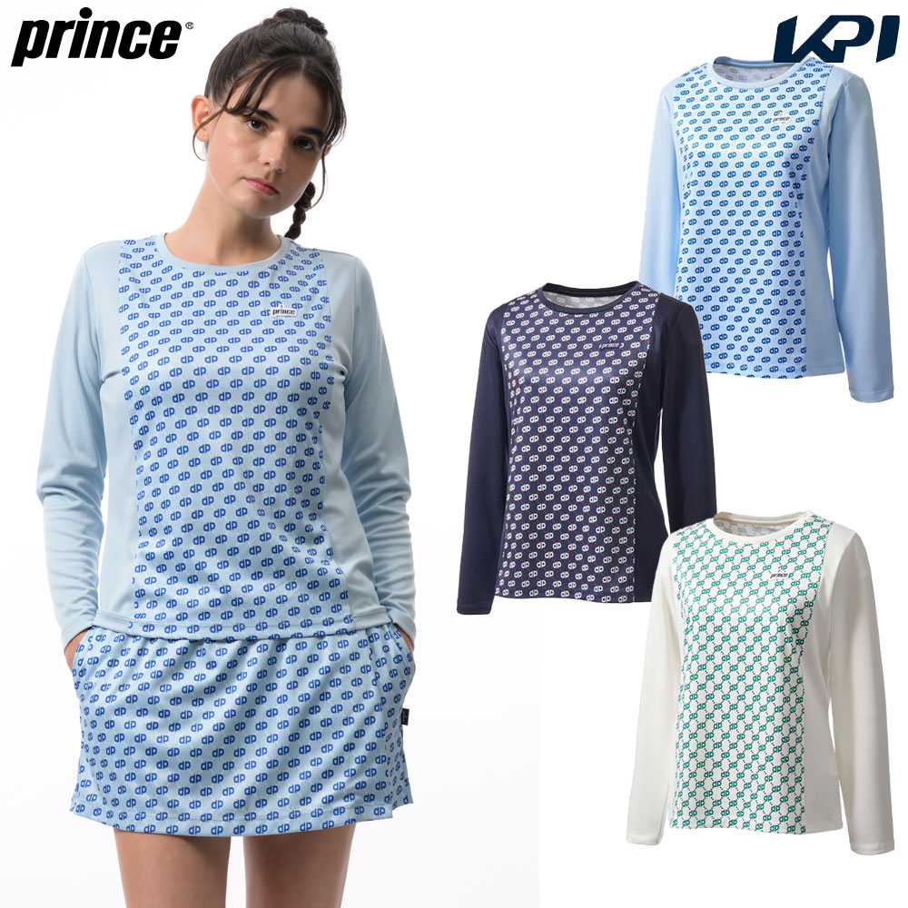 プリンス Prince テニスウェア レディース   ロングスリーブシャツ WS6072 2026SS