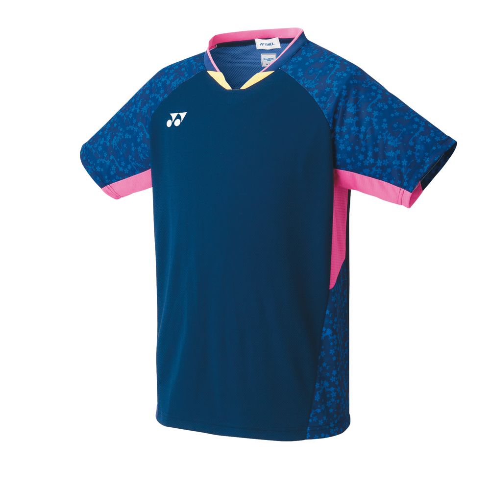 Yonex バドミントンウェア 花柄 青ピンク YONEX バドミントン 日本代表ウェア ゲームウェア 花柄 青 ピンク