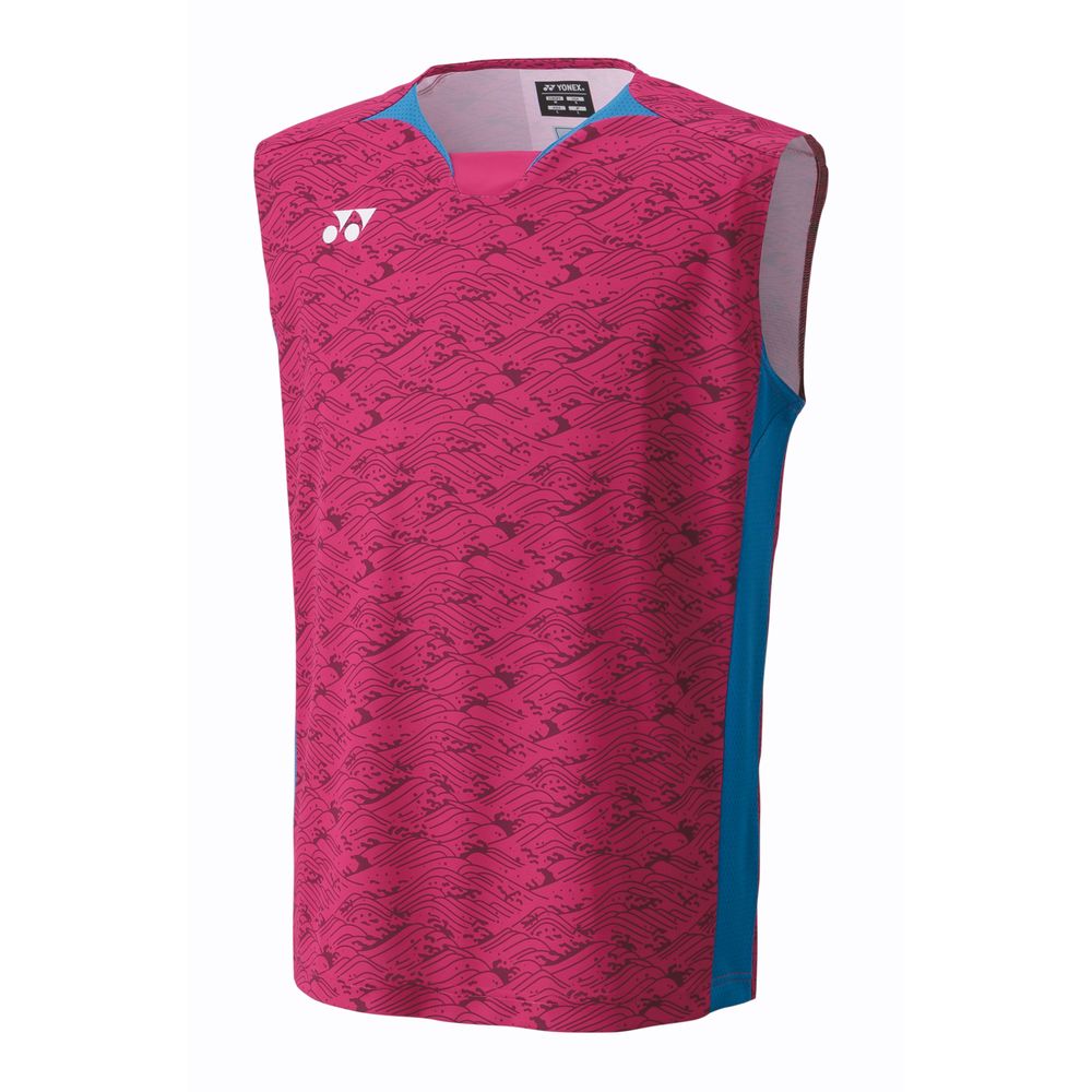 YONEX 赤 ノースリーブシャツ XLサイズ ウインザーオンラインショップヨネックス メンズゲームシャツ