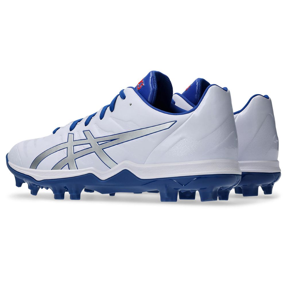 アシックス野球 スパイクシューズ シルバー/ネイビー asics 野球