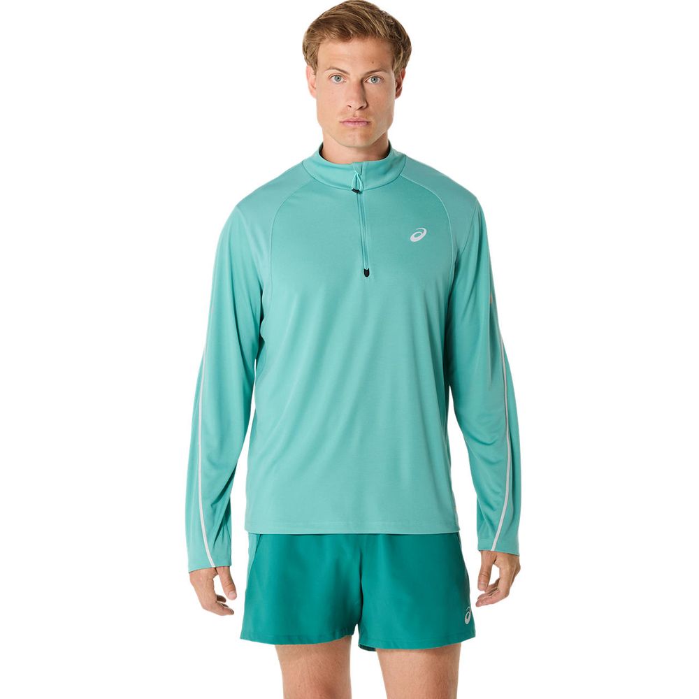 美品　On ハーフジップ　長袖　ランニングウェアライトグリーン 未使用 メンズMサイズ NIKE RUN DIVISION 1/2トップスナイキ ランディ