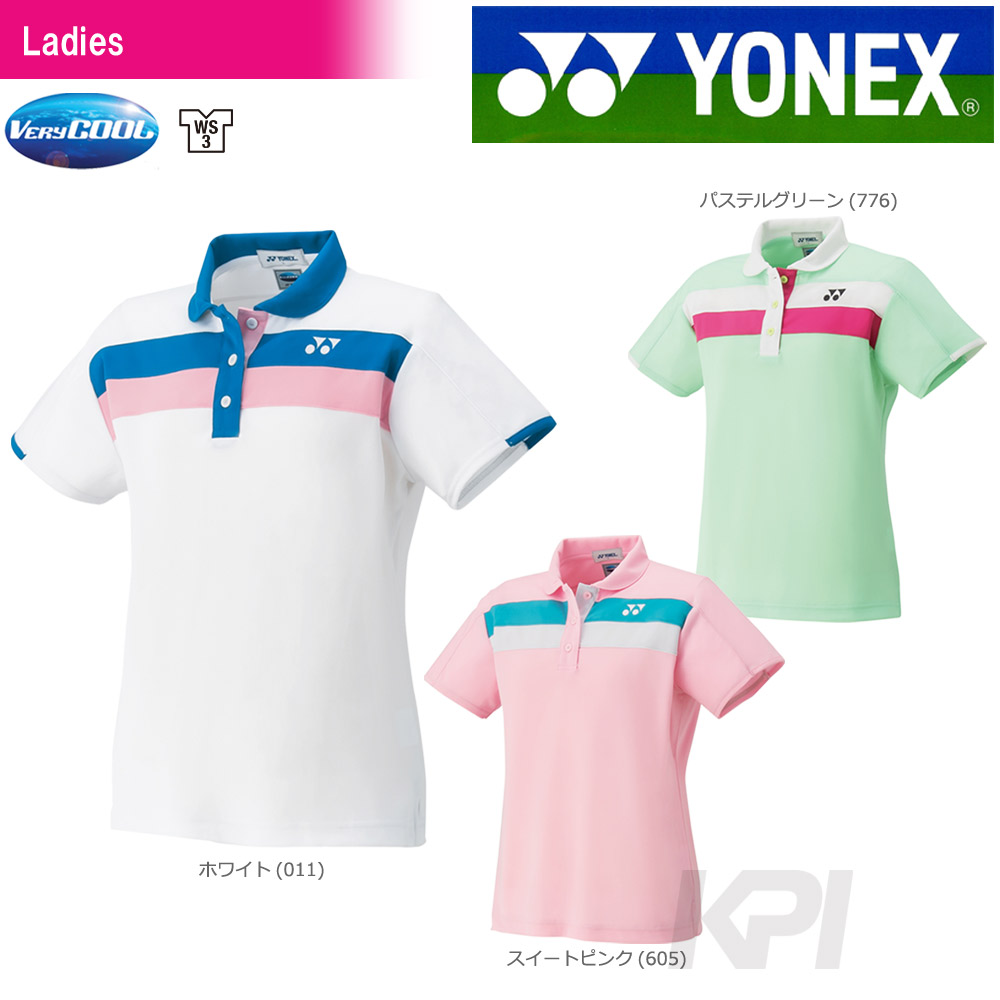 YONEX ヨネックス 「WOMEN レディース ポロシャツ 20395」ウェア「FW」 夏用 冷感『即日出荷』