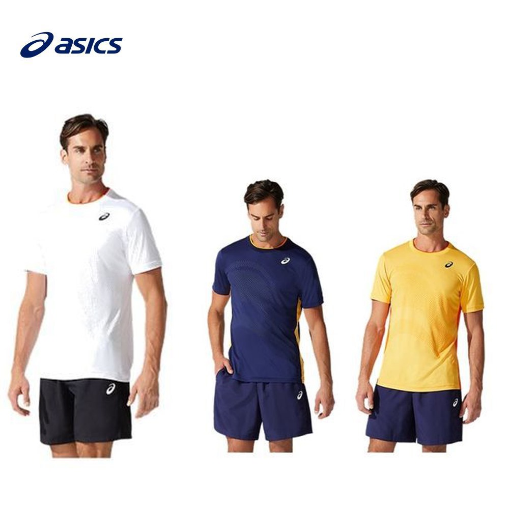 アシックス asics テニスウェア メンズ グラフィックショートスリーブトップ 2041A137 2021SS