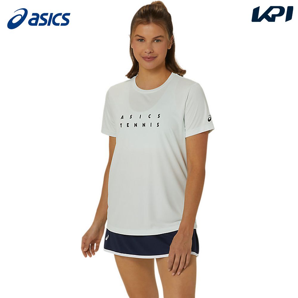 アシックス asics テニスウェア レディース   ドライプリント半袖シャツ 2042A259-- 2024SS