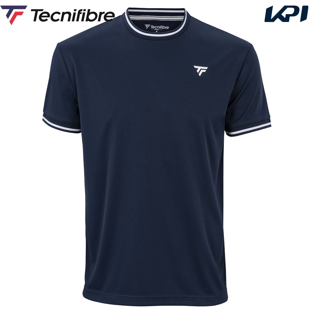 テクニファイバー Tecnifibre テニスウェア メンズ   Tecnifibre Textile  TEAM TECH TEE MARINE  チーム テック Tシャツ 22TECHMA 2026SS