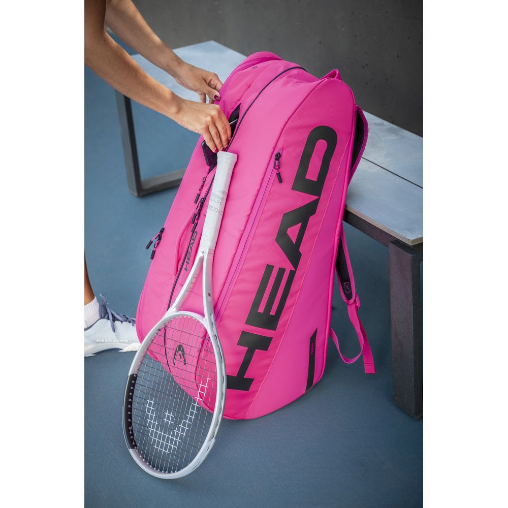 HEAD テニスラケット ブラック ピンク ケース付き HEAD（ヘッド） テニスバッグ・ケース Tour Racquet Bag L PK ツアー