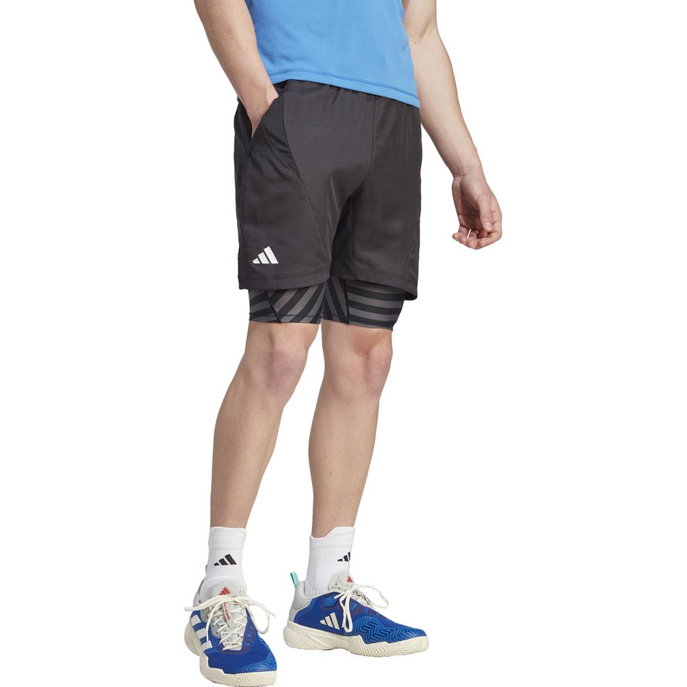アディダス adidas テニスゲームシャツ・パンツ メンズ M TENNIS NY 2 IN 1 ショーツ PRO MKO19 2023FW｜kpisports｜05