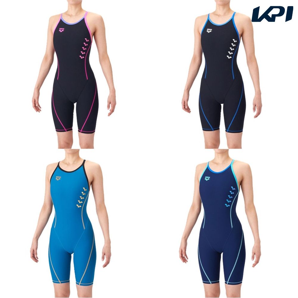 アリーナ ARENA 水泳水着 レディース TOUGHSUIT  トレーニングワンピーススパッツ オープンバック・ハーフレッグ  AS6SWM06L