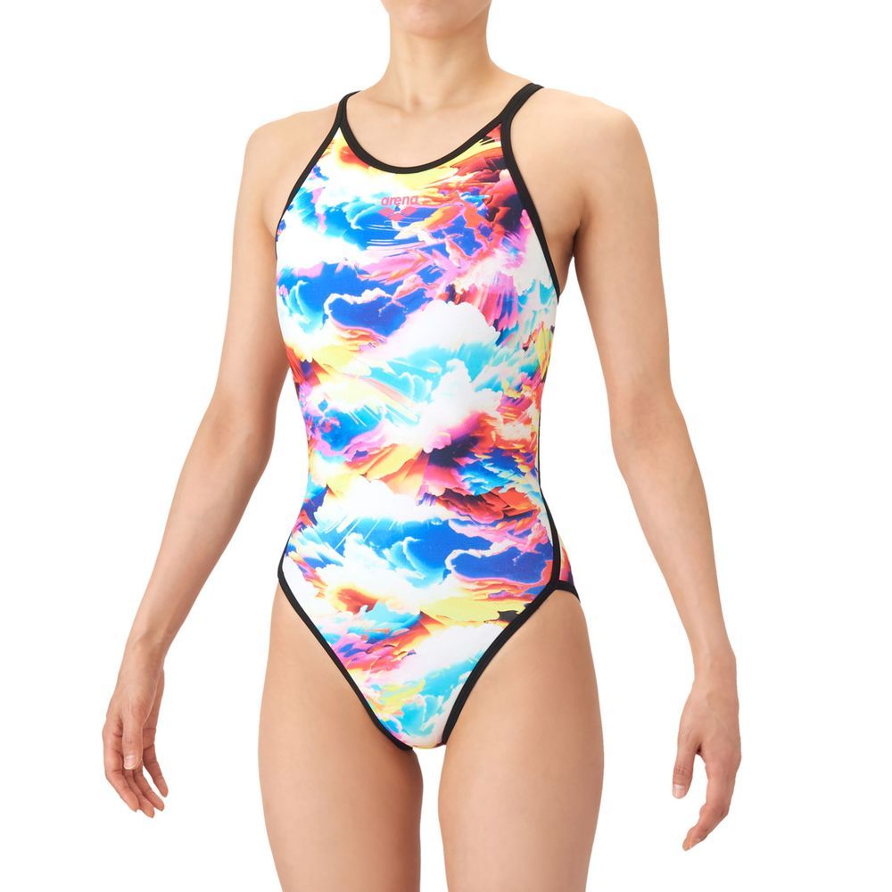 アリーナ ARENA 水泳水着 レディース TOUGHSUIT  トレーニングワンピース オープンバック  AS6SWM16Lの画像