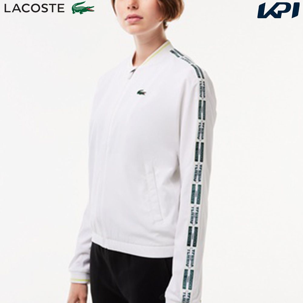 ラコステ LACOSTE テニスウェア レディース スリーブテーピングジップジャケット BF1026 99 001 2023FW 『即日出荷』 :BF1026 99 001:KPIsports