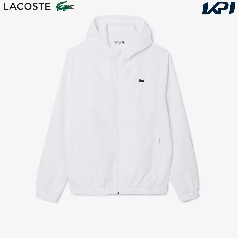 『即日出荷』ラコステ LACOSTE テニスウェア メンズ   RECYCLED FIBER ZIPPED HOODED SPORT JACKET ジャケット BH3466-99-Z92 2024SS