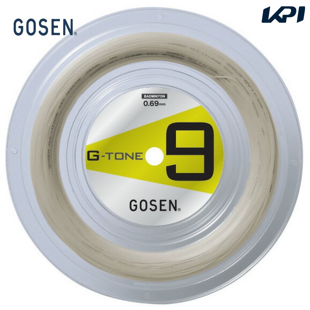 GOSEN ゴーセン 「G-TONE 9 ジートーンナイン 100mロール BS0691」バドミントンストリング｜kpisports