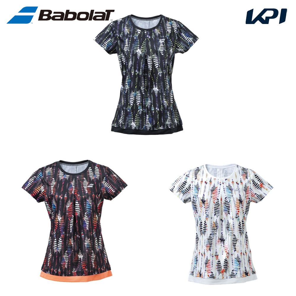 『即日出荷』バボラ Babolat テニスウェア レディース   PURE SHORT SLEEVE SHIRT 半袖Tシャツ BWG4323 2024SS