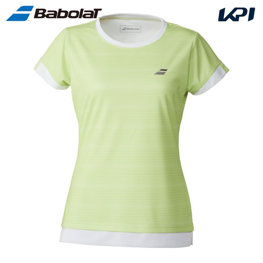 バボラ Babolat テニスウェア レディース   CLUB SHORT SLEEVE SHIRT ゲームシャツ ショートスリーブシャツ BWG4330C-2025 2025SS