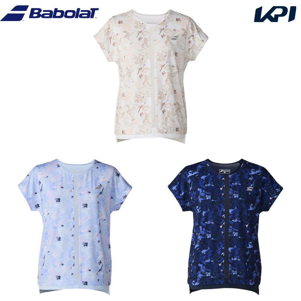 バボラ Babolat テニスウェア レディース   PLAY SHORT SLEEVE SHIRT ショートスリーブシャツ BWG6373 2026FW