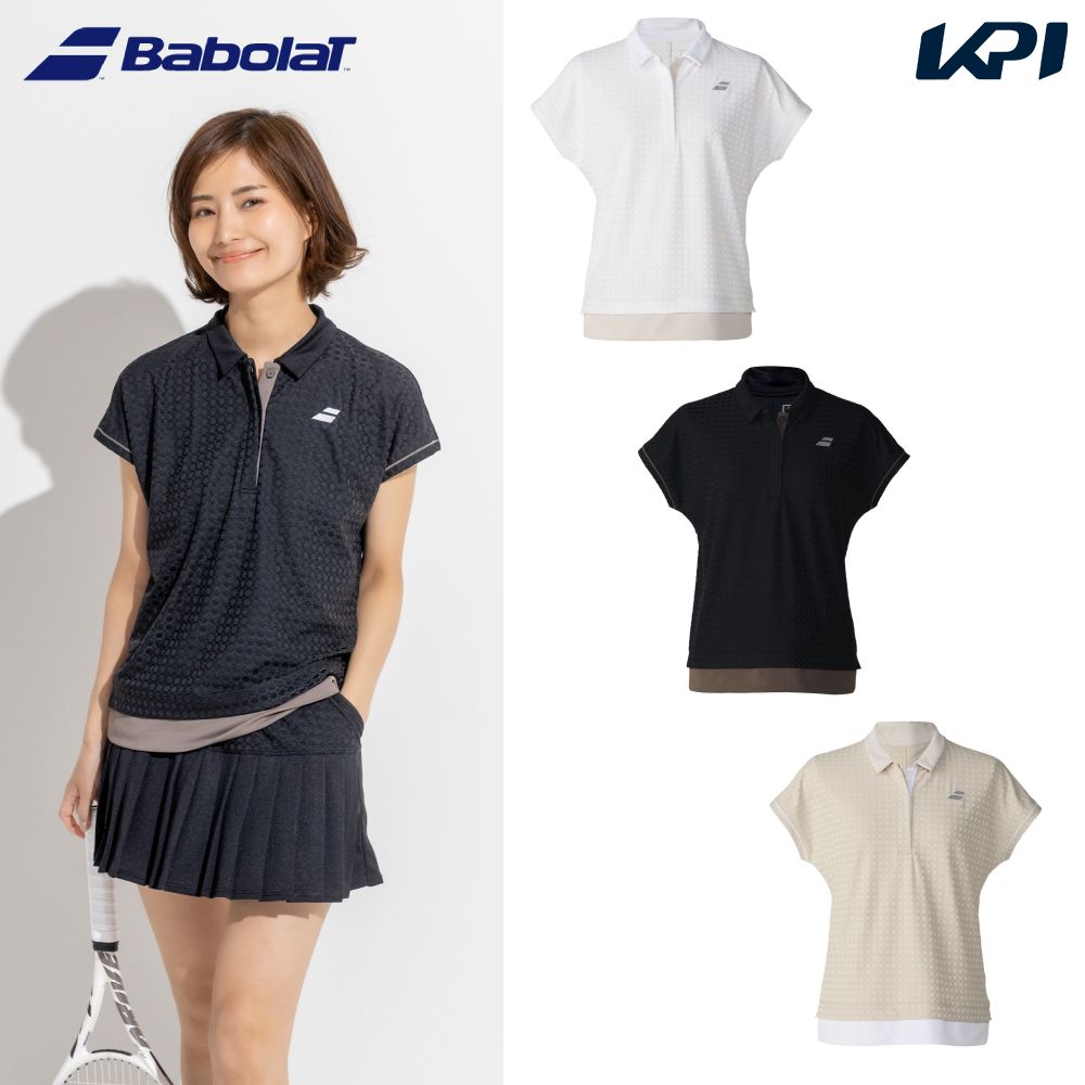 バボラ Babolat テニスウェア レディース   PLAY SHORT SLEEVE SHIRT ショートスリーブシャツ BWG6377 2026FW 7月下旬発売予定※予約