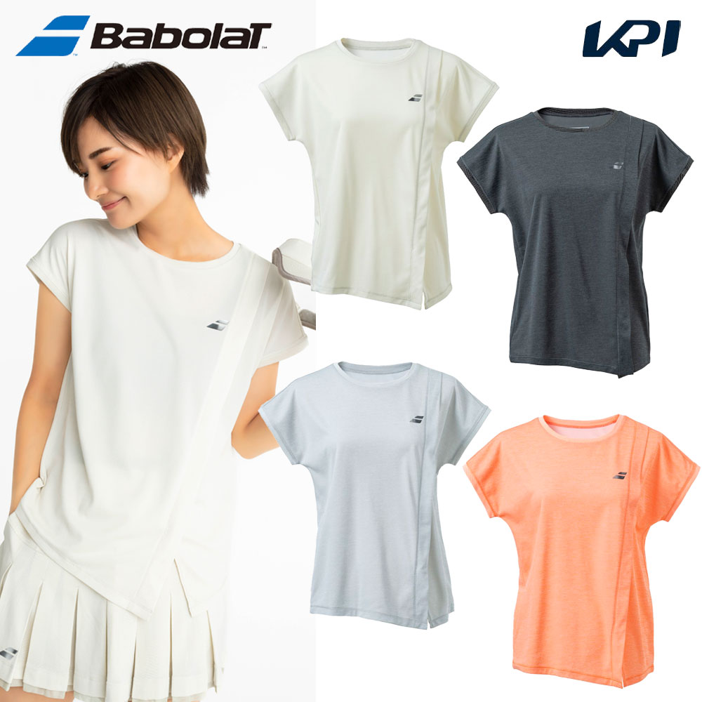 バボラ Babolat テニスウェア レディース   VS SHORT SLEEVE SHIRT 半袖Tシャツ BWP4522 2024SS