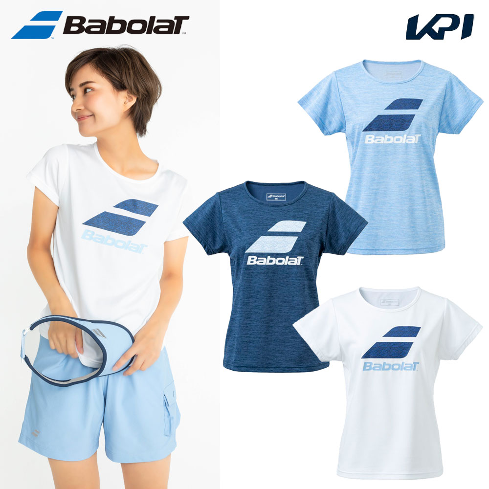 バボラ Babolat テニスウェア レディース   PURE SHORT SLEEVE SHIRT 半袖Tシャツ BWP4526 2024SS