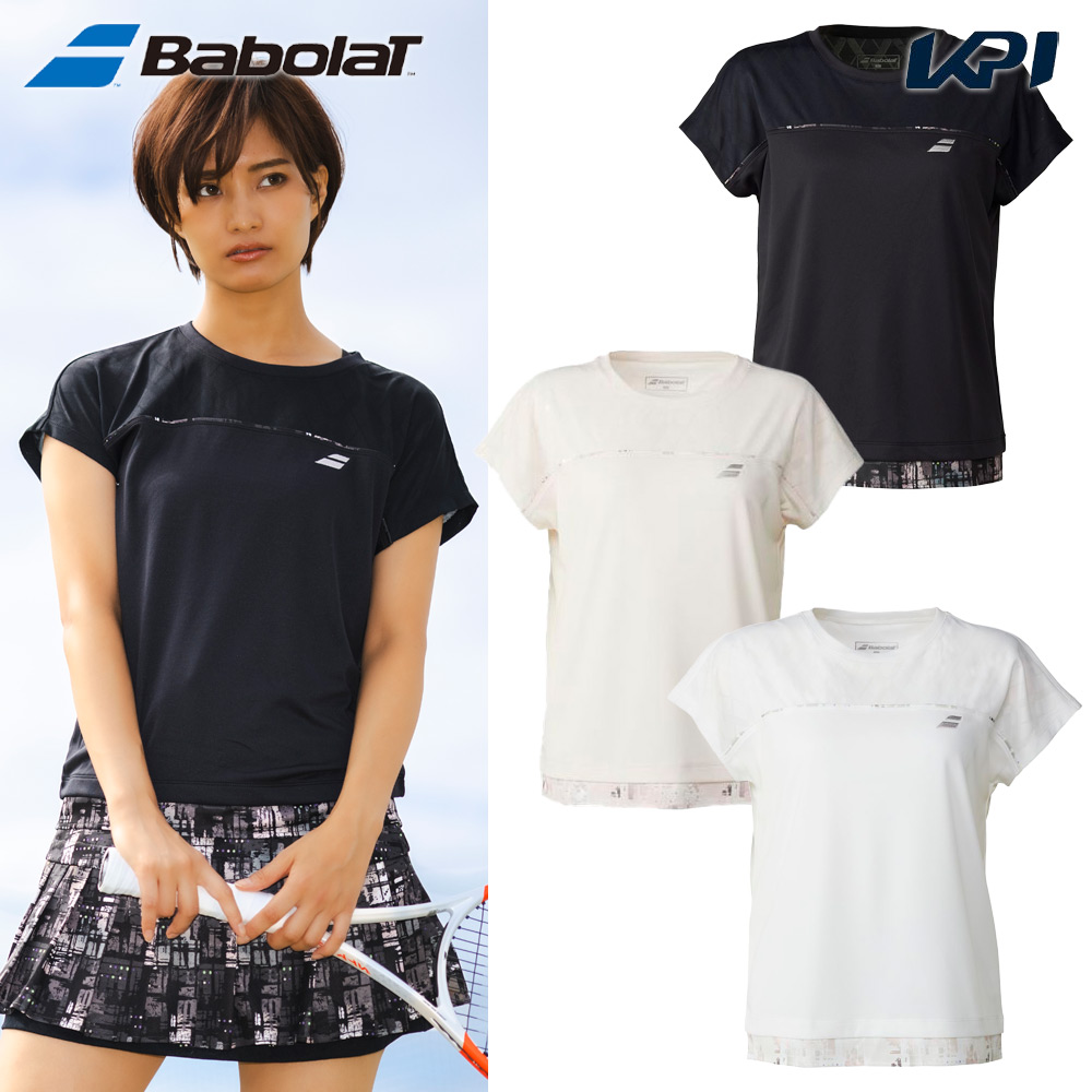 バボラ Babolat テニスウェア レディース   PURE SHORT SLEEVE SHIRT LOOSE FIT 半袖Tシャツ BWP5523 2025SS