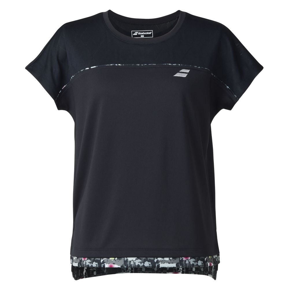バボラ Babolat テニスウェア レディース   PURE SHORT SLEEVE SHIRT ゲームシャツ ショートスリーブシャツ 半袖シャツ BWP5574 2025FW | Babolat | 01
