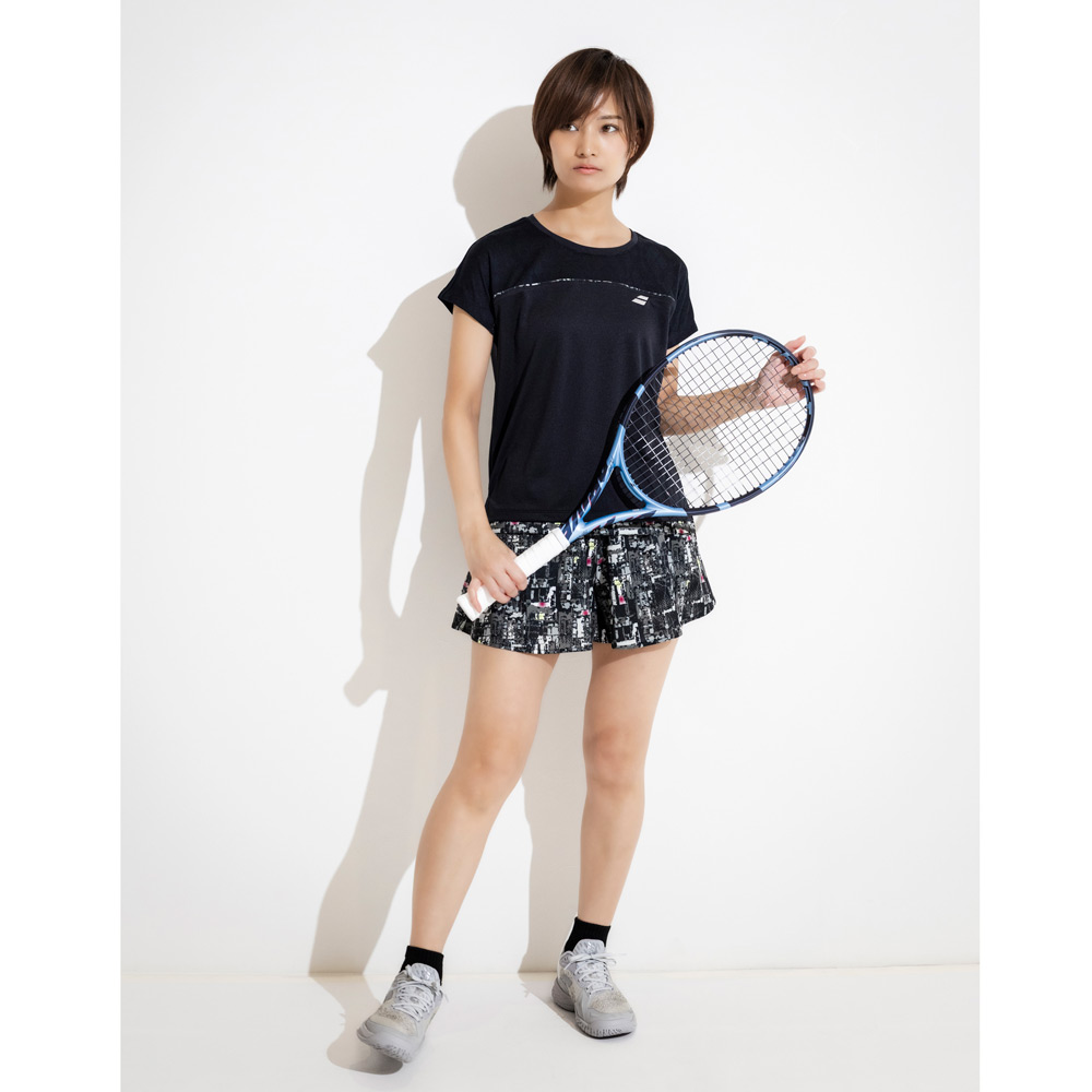 バボラ Babolat テニスウェア レディース   PURE SHORT SLEEVE SHIRT ゲームシャツ ショートスリーブシャツ 半袖シャツ BWP5574 2025FW | Babolat | 05