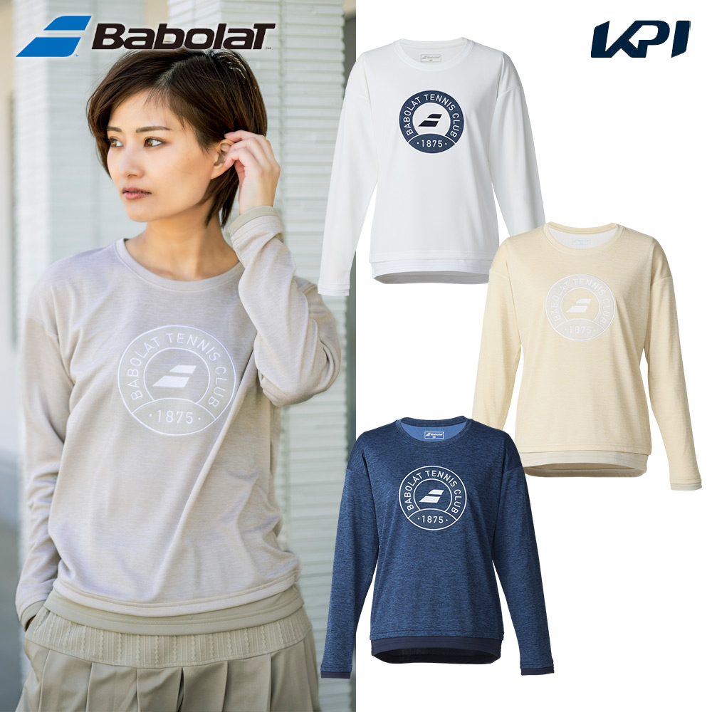 バボラ Babolat テニスウェア レディース   PURE LONG SLEEVE SHIRT ロングスリーブシャツ BWP5575 2025FW