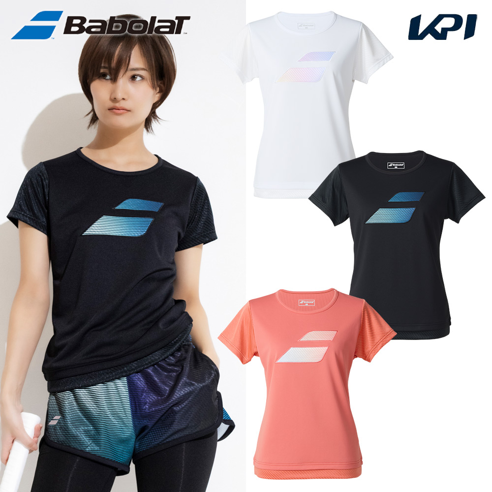 バボラ Babolat テニスウェア レディース   PURE SHORT SLEEVE SHIRT 半袖シャツ BWP5578 2025FW