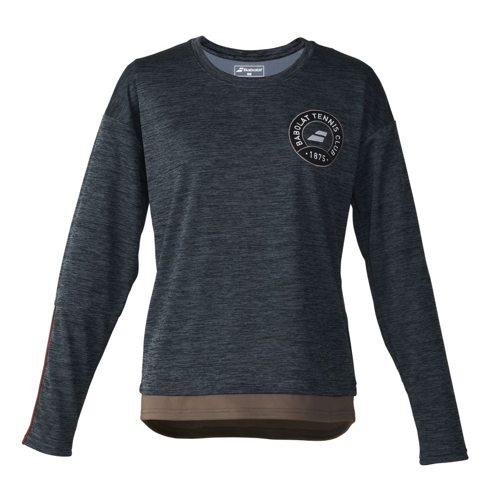 バボラテニスウェア2026ss Babolat（バボラ） テニスウェア レディース PLAY LONG SLEEVE SHIRT