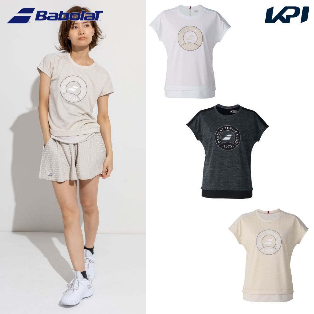 バボラ Babolat テニスウェア レディース   PLAY SHORT SLEEVE SHIRT ショートスリーブシャツ BWP6577 2026FW 7月下旬発売予定※予約