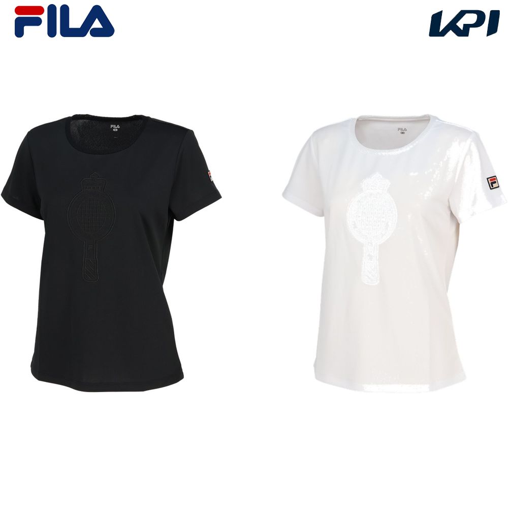 フィラ FILA テニスウェア レディース   アップリケＴシャツ CZ6FGW052 2026FW 9月上旬発売予定※予約
