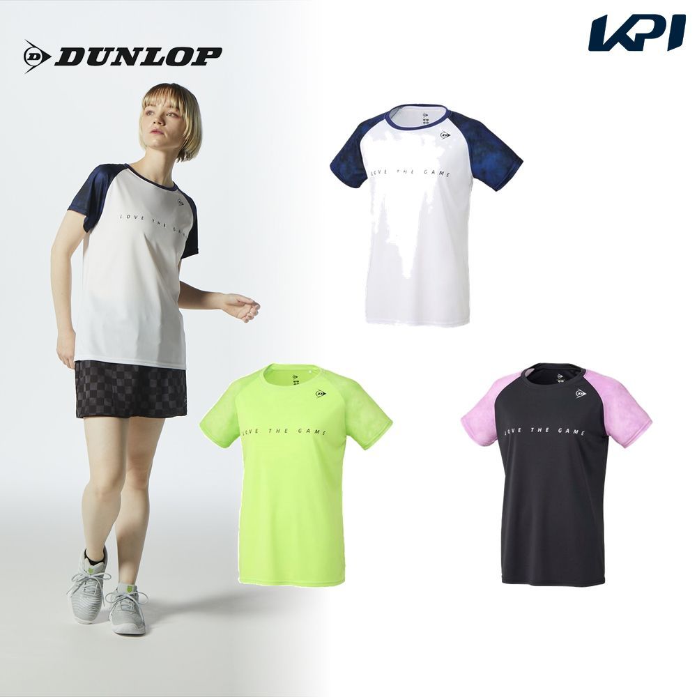 ダンロップ DUNLOP テニスウェア レディース   Tシャツ DAL-8421W 2024SS