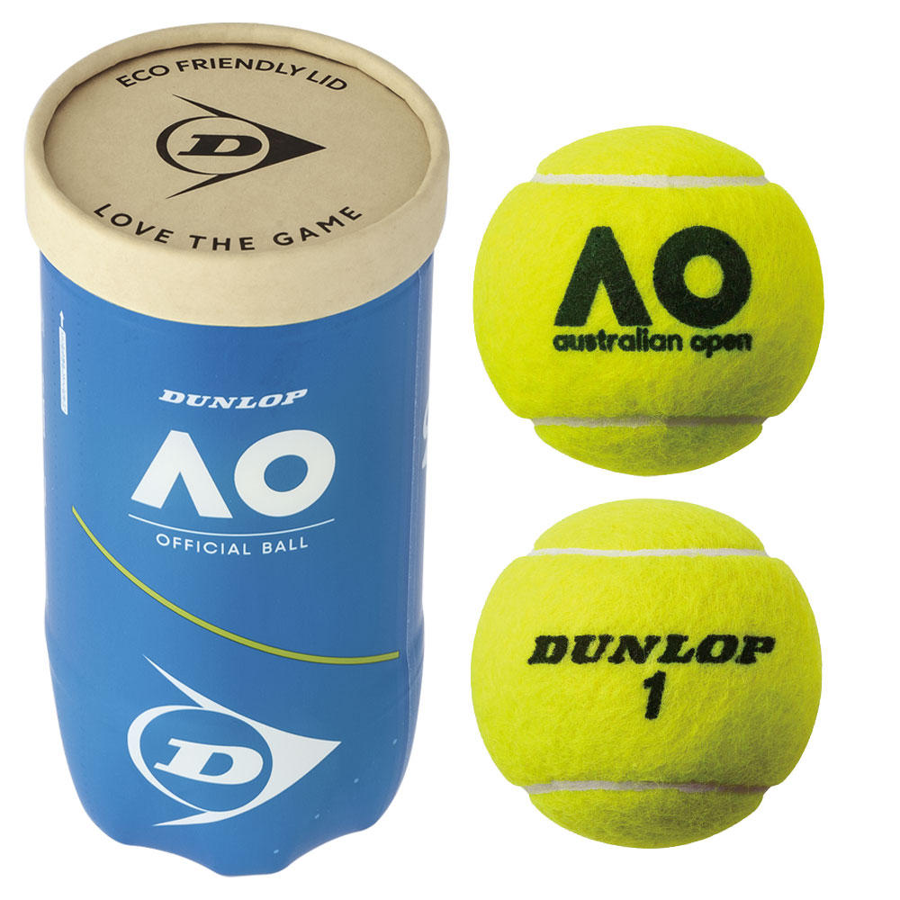 「365日出荷」ダンロップ DUNLOP Australian Open オーストラリアンオープン 大会使用球 公式ボール AO 2球入 2個入 1缶 テニスボール DAOAYL2TIN 『即日出荷』｜kpisports｜02