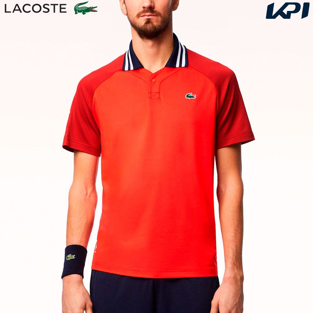 ラコステ LACOSTE テニスウェア メンズ   『ダニール・メドベージェフ』変形ポロシャツ DH7381-99-IRW 2024SS 『即日出荷』