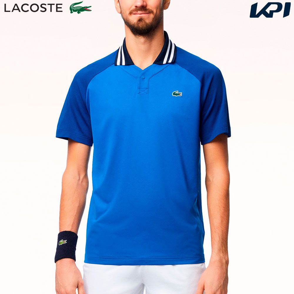 ラコステ LACOSTE テニスウェア メンズ   『ダニール・メドベージェフ』変形ポロシャツ DH7381-99-ISS 2024SS 『即日出荷』｜kpisports