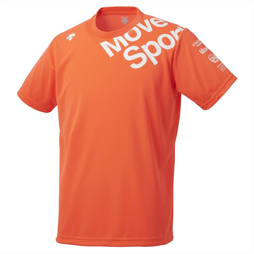 低廉 メンズ M 定価4180円 デサント 半袖 Tシャツ ウェア 丸首 ハーフスリーブ 青 ブルー ムーブスポーツ Move Sport ムーヴスポーツ Descente Paroissesaintmaximin Fr