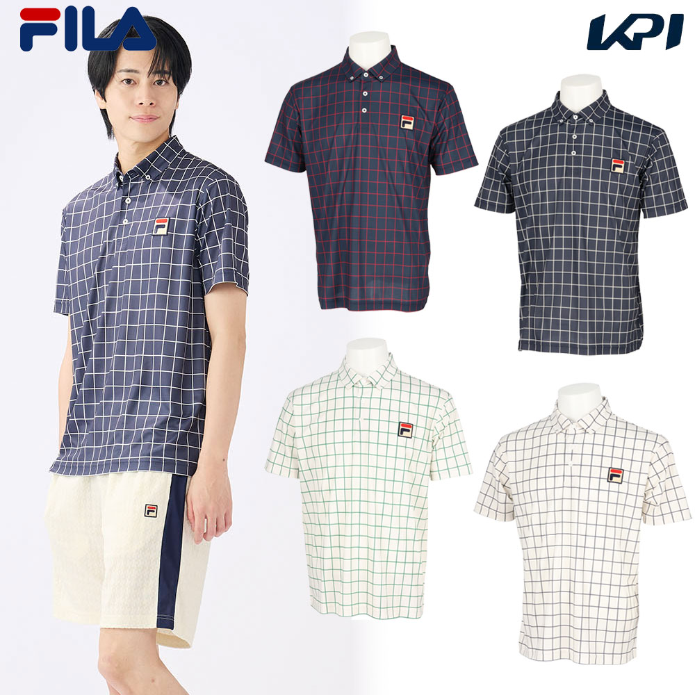 フィラ FILA テニスウェア メンズ   ボタンダウンポロシャツ EM0081 2025SS