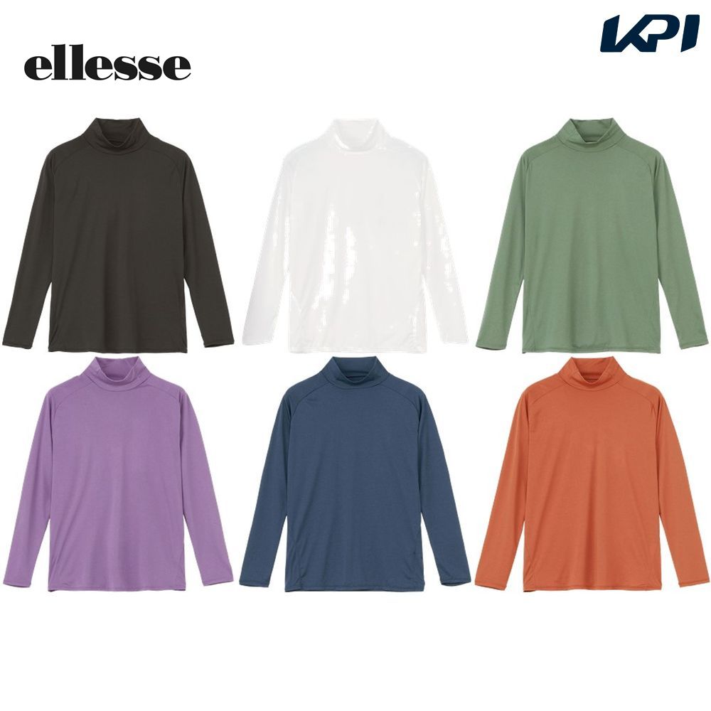 エレッセ Ellesse テニスウェア メンズ   skinshell Warm  Mock Neck Shirt EM723361 2023FW