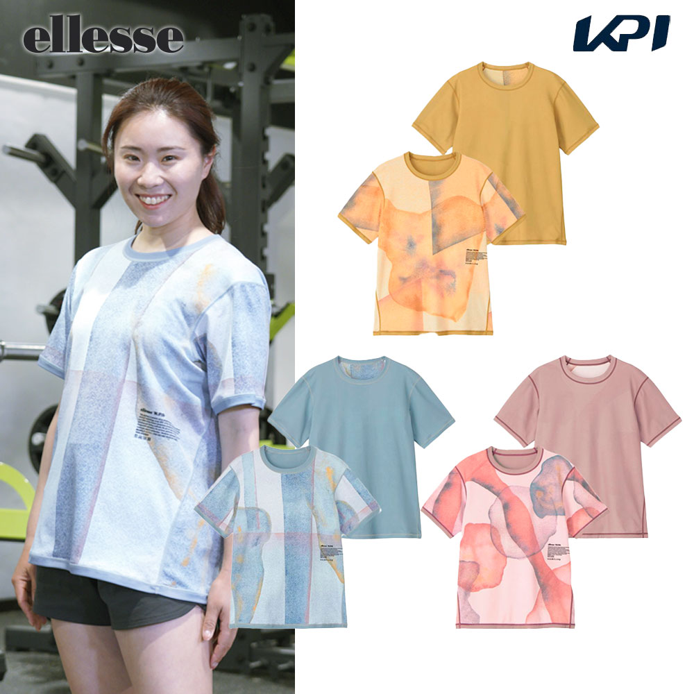 エレッセ Ellesse テニスウェア ユニセックス WPDダブルフェイスショートスリーブティ 半袖Tシャツ W.P.D. Double Face S/S Tee EU124101 2024SS :EU124101:KPIsports