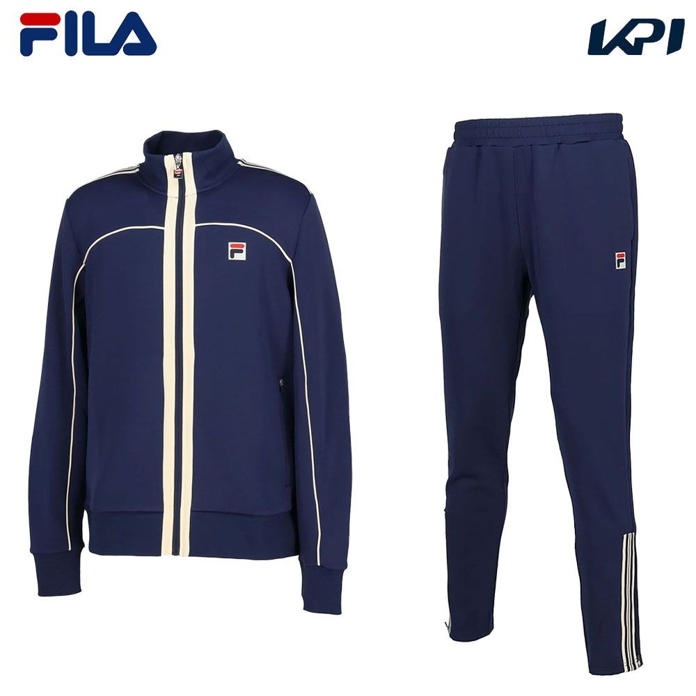 フィラ FILA テニスウェア メンズ 「上下セット」トラックジャケット FBM5055＋パンツFBM5056 KPI限定モデル FBM5055 FBM5056 2023FW『即日出荷』 :FBM5055 FBM5056:KPIsports