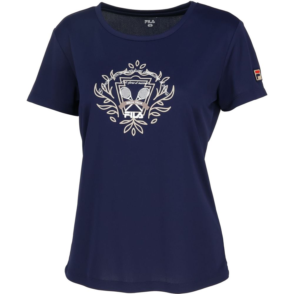 【新品未使用】FILA テニスウェアSサイズ　ピン FILA（フィラ） テニスウェア レディース グラフィックTシャツ EL0043