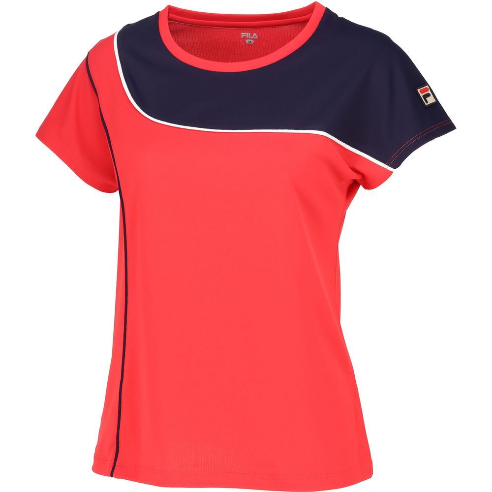 フィラ　2024春夏　Lサイズテニスゲームシャツ FILA（フィラ） テニスウェア レディース ゲームシャツ VL2937 2024FW