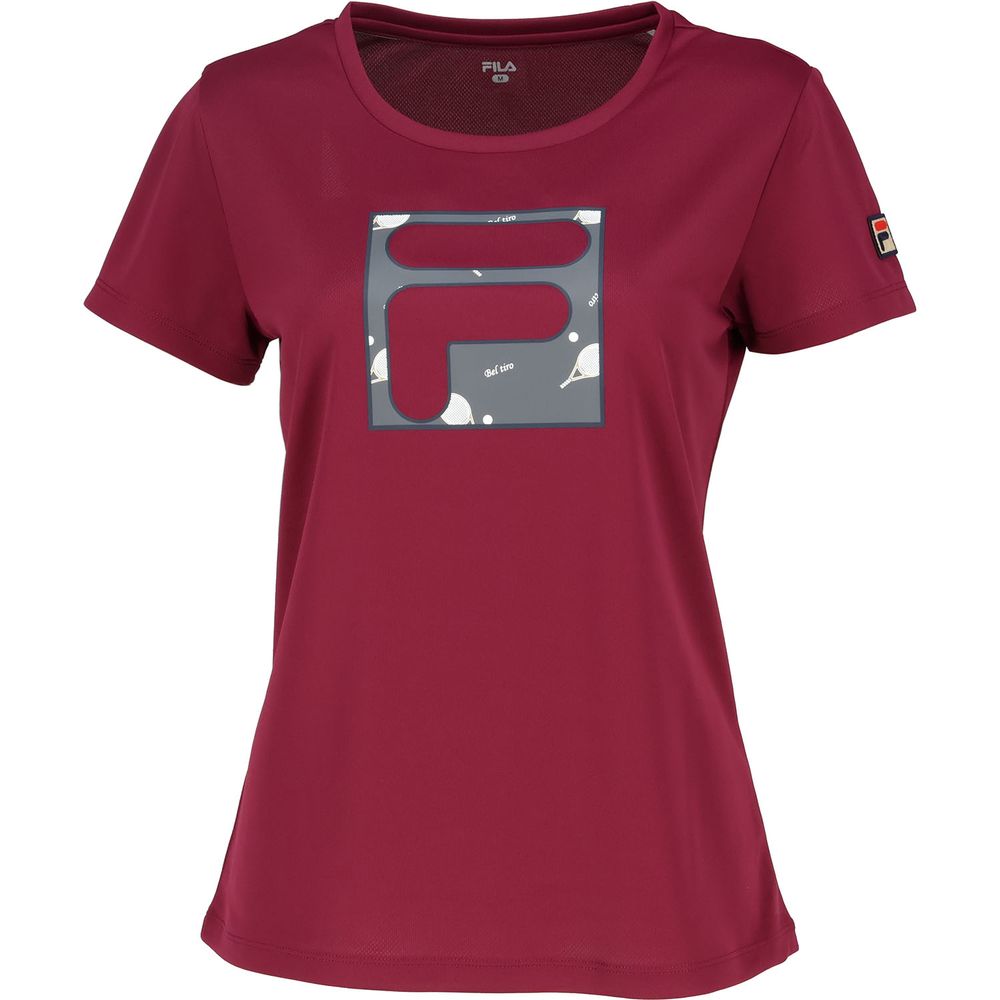 フィラテニスウエア 2024年秋TシャツL FILA（フィラ） テニスウェア レディース グラフィックTシャツ VL2941