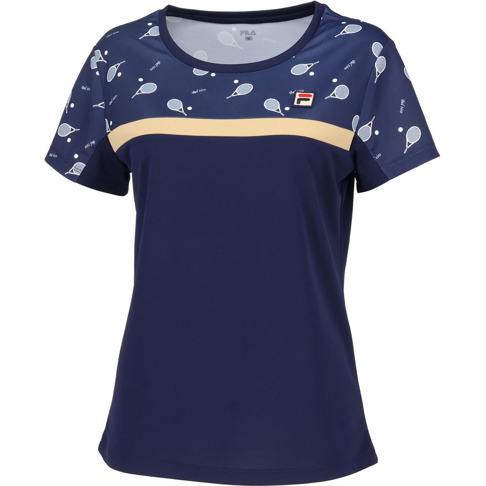 フィラ　2024春夏　Lサイズテニスゲームシャツ FILA（フィラ） テニスウェア レディース ゲームシャツ VL2949 2024FW