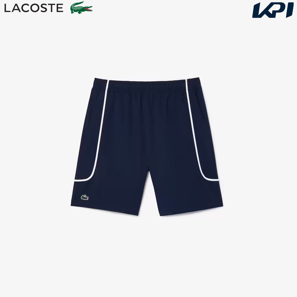 『即日出荷』ラコステ LACOSTE テニスウェア メンズ   コントラストラインウルトラドライテニスショーツ GH7460-99-166 2024SS