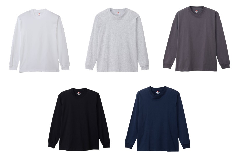 Hanes �}���`SP�E�F�A �����Y   BEEFY-T LONG SLEEVE T-SHIRT HM4-D001 2026SS