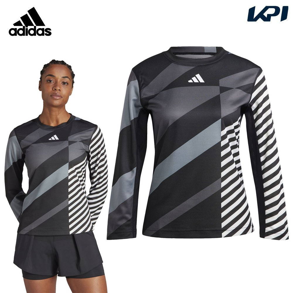 アディダス adidas テニスTシャツ レディース W TENNIS NY 3/4袖 Tシャツ PRO IJJ18 2023FW