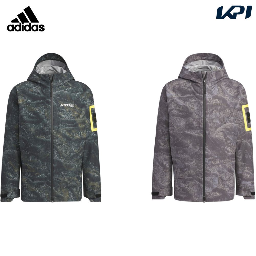アディダス adidas アウトドアウェア メンズ   ナショナル ジオグラフィック 総柄プリント ジャケット JMT94 2024SS